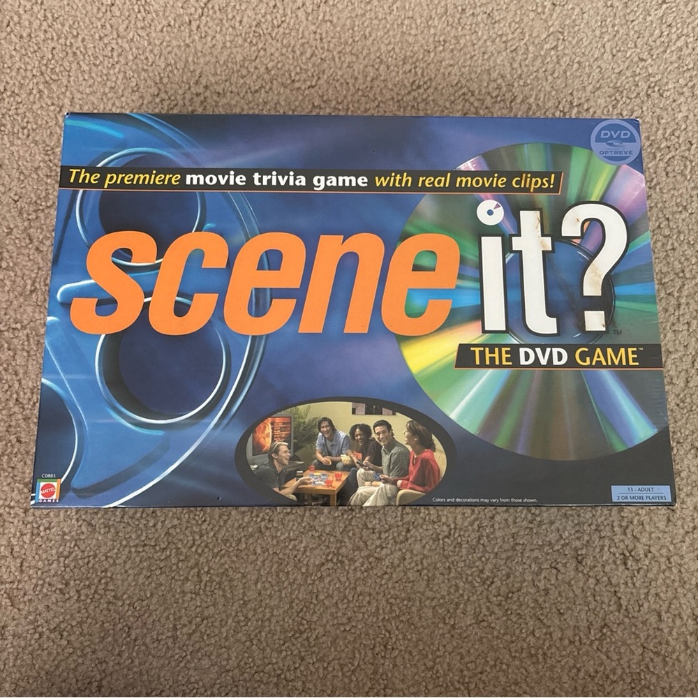 Scene it? The DVD Movie Trivia Game Mattel Factory Sealed New In Box 2003 Family